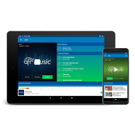 AFR App on Android Phone